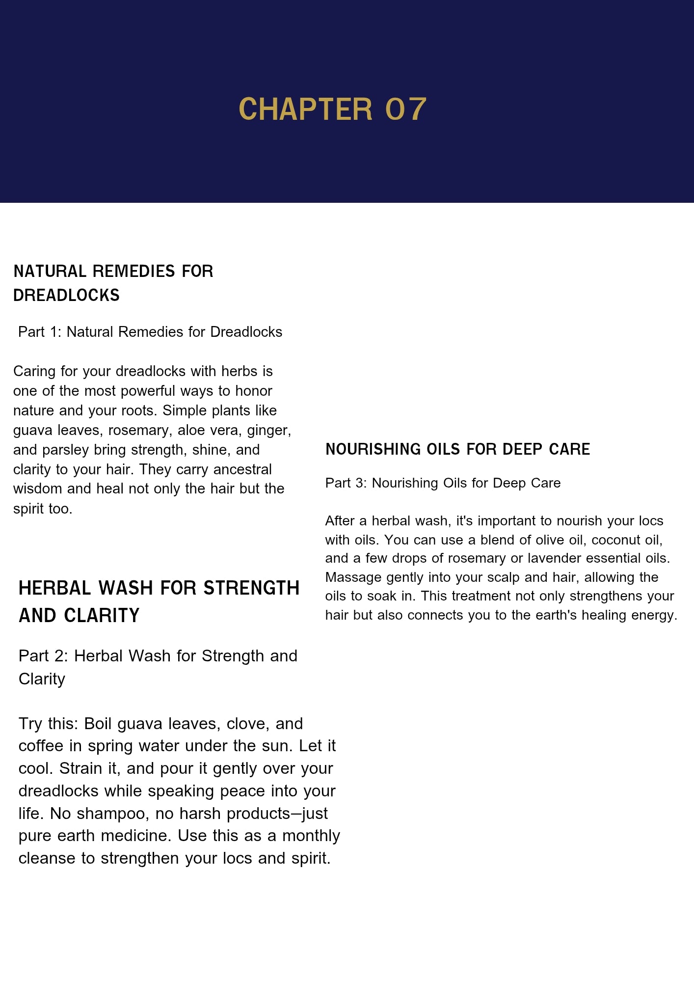 EBOOK :NATURAL SPIRITUALITY OF DREADLOCKs