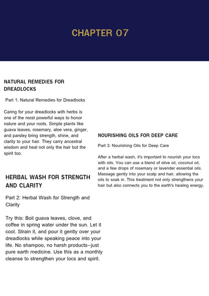 EBOOK :NATURAL SPIRITUALITY OF DREADLOCKs